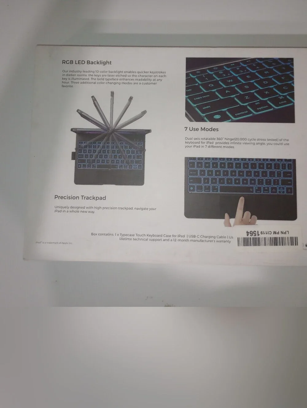 Typecase Touch Wireless Keypad Case for iPad Pro 4th & 5th generations | NIB
